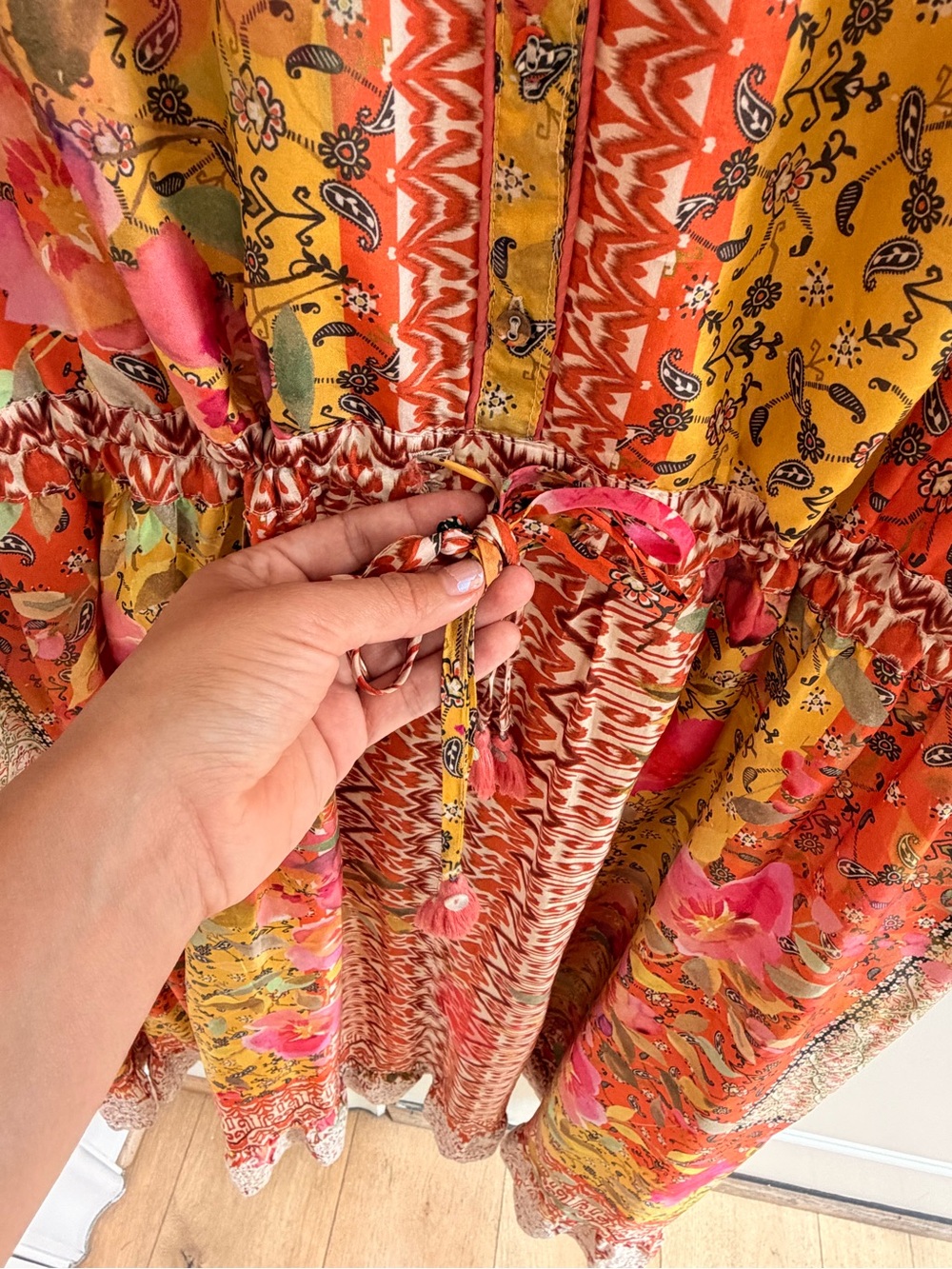Johnny Was Eliana Lucy Silk Dress - Picture 9 of 11